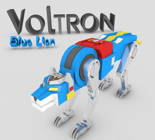 Voltron Blue Lion_Rigged preview image
